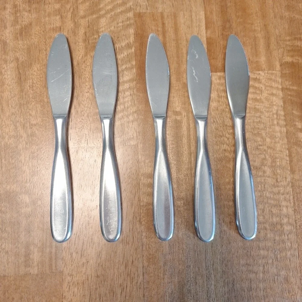 5 pcs Retroneu Tivoli Contour Satin 18/10 Stainless 8 1/4